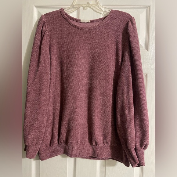 Misses Knit Banded Top - Picture 1 of 6